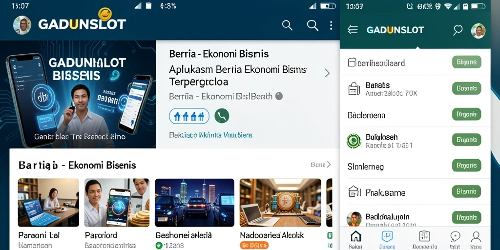 Antarmuka GADUNSLOT yang sederhana dan informatif.