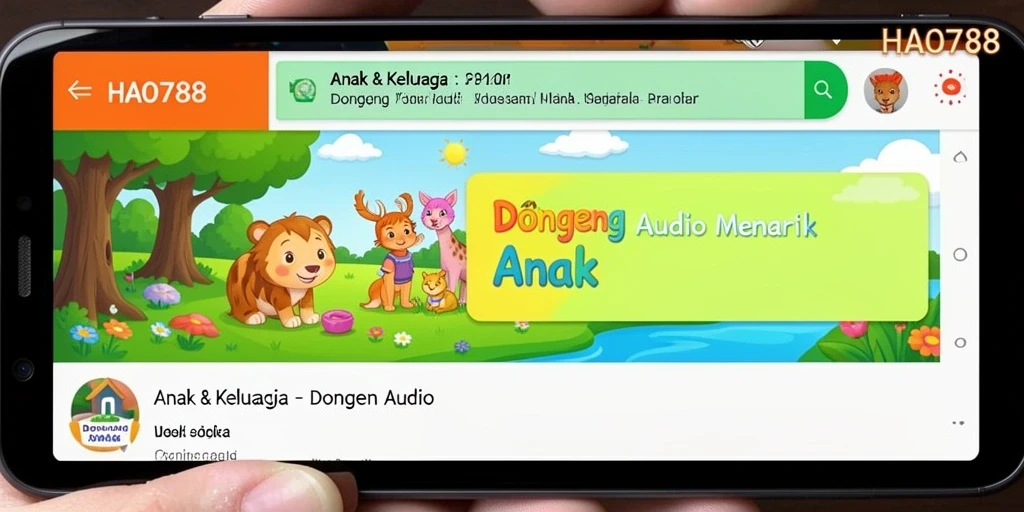 Tampilan antarmuka HAO788 yang sederhana dan ramah anak.