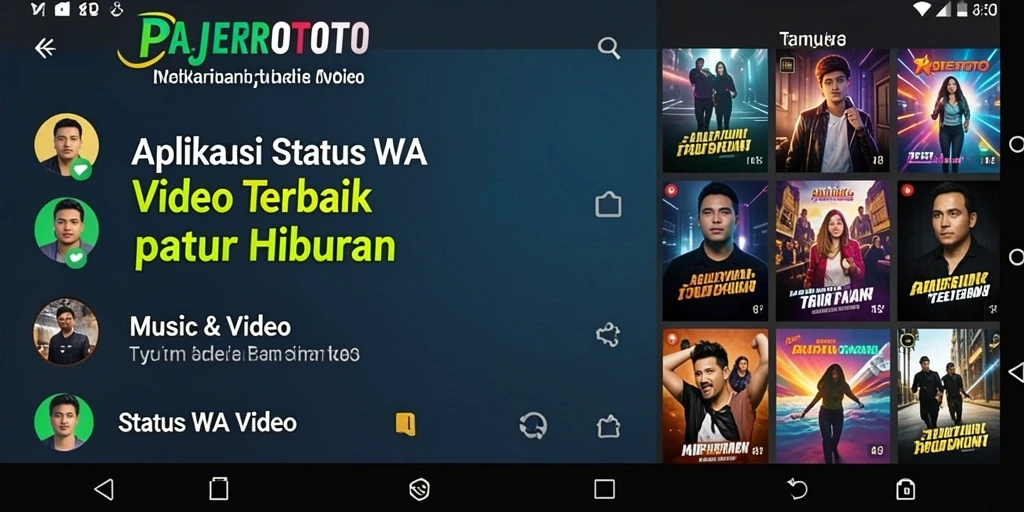 Tampilan antarmuka aplikasi PAJEROTOTO yang sederhana dan menarik.