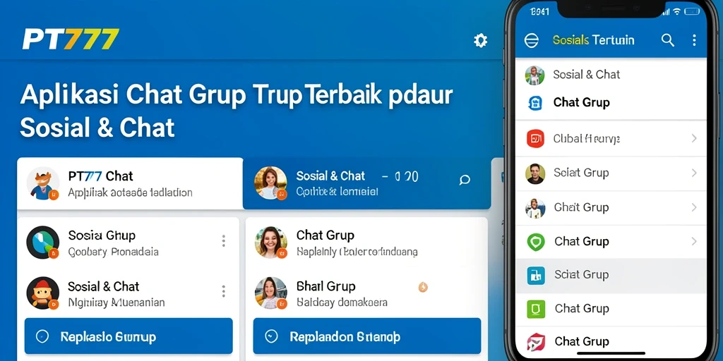 Antarmuka intuitif PT777 untuk Chat Grup yang menarik.