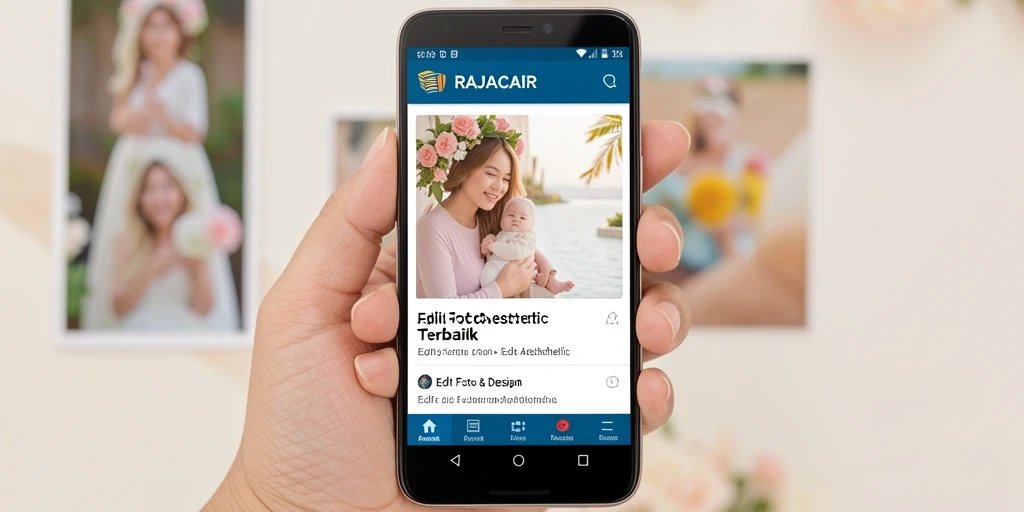 Tampilan antarmuka RAJACAIR yang intuitif dan menarik.