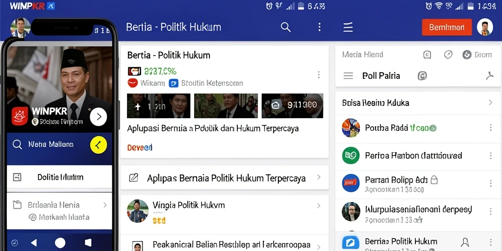 Tampilan antarmuka aplikasi WINPKR yang informatif dan interaktif.